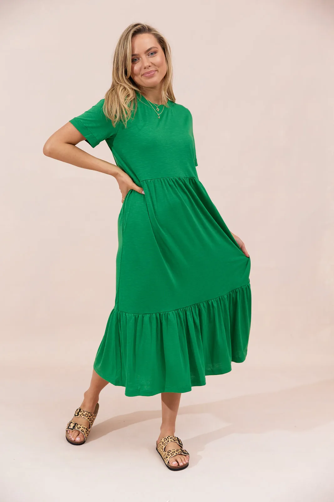 Sienna Dress - Green - Seconds