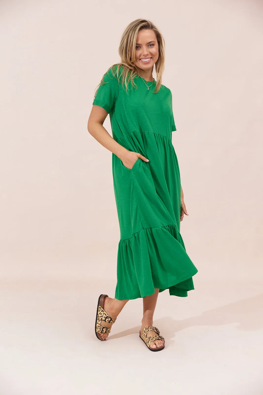 Sienna Dress - Green - Seconds