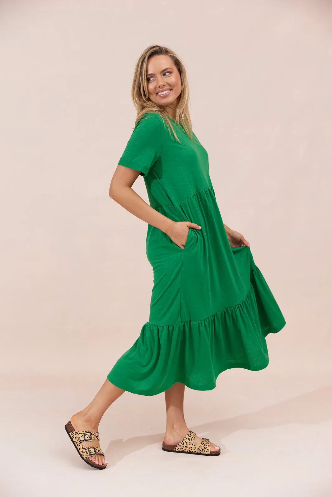 Sienna Dress - Green - Seconds