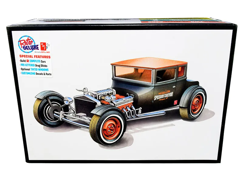 Skill 2 Model Kit 1925 Ford Model T Chopped Set of 2 pieces 1/25 Scale Model by AMT