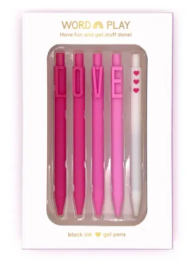 SNIFTY Word Play Love Set de Bolígrafos con Letras