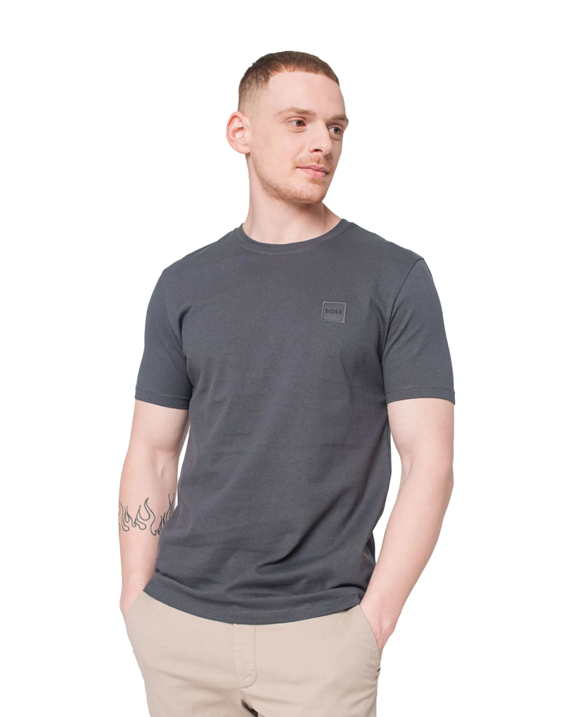 T-Shirt Uomo Boss Tales Grigio