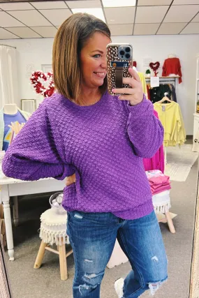 Teresa Thought It Over Textured Pullover