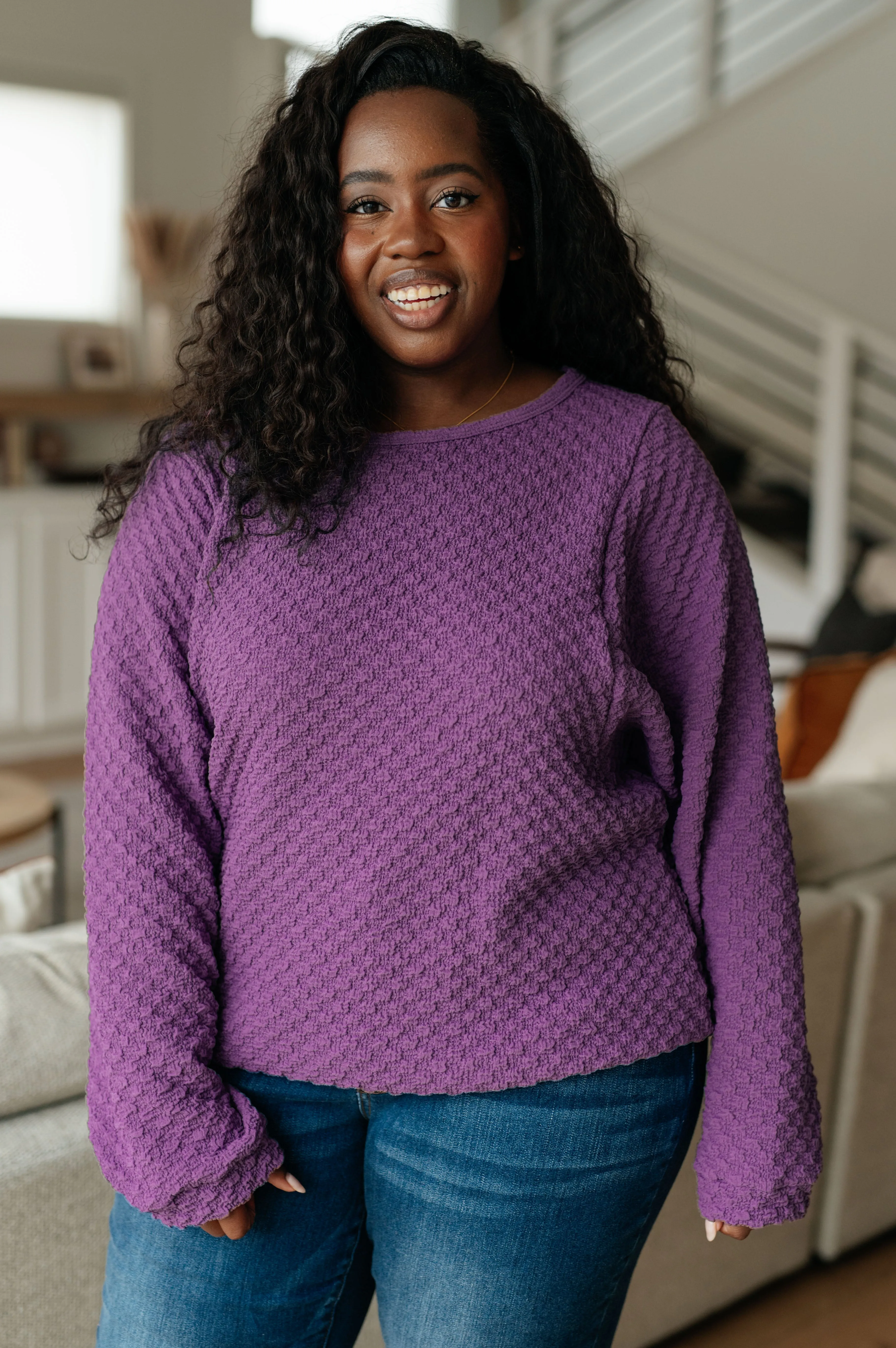 Teresa Thought It Over Textured Pullover