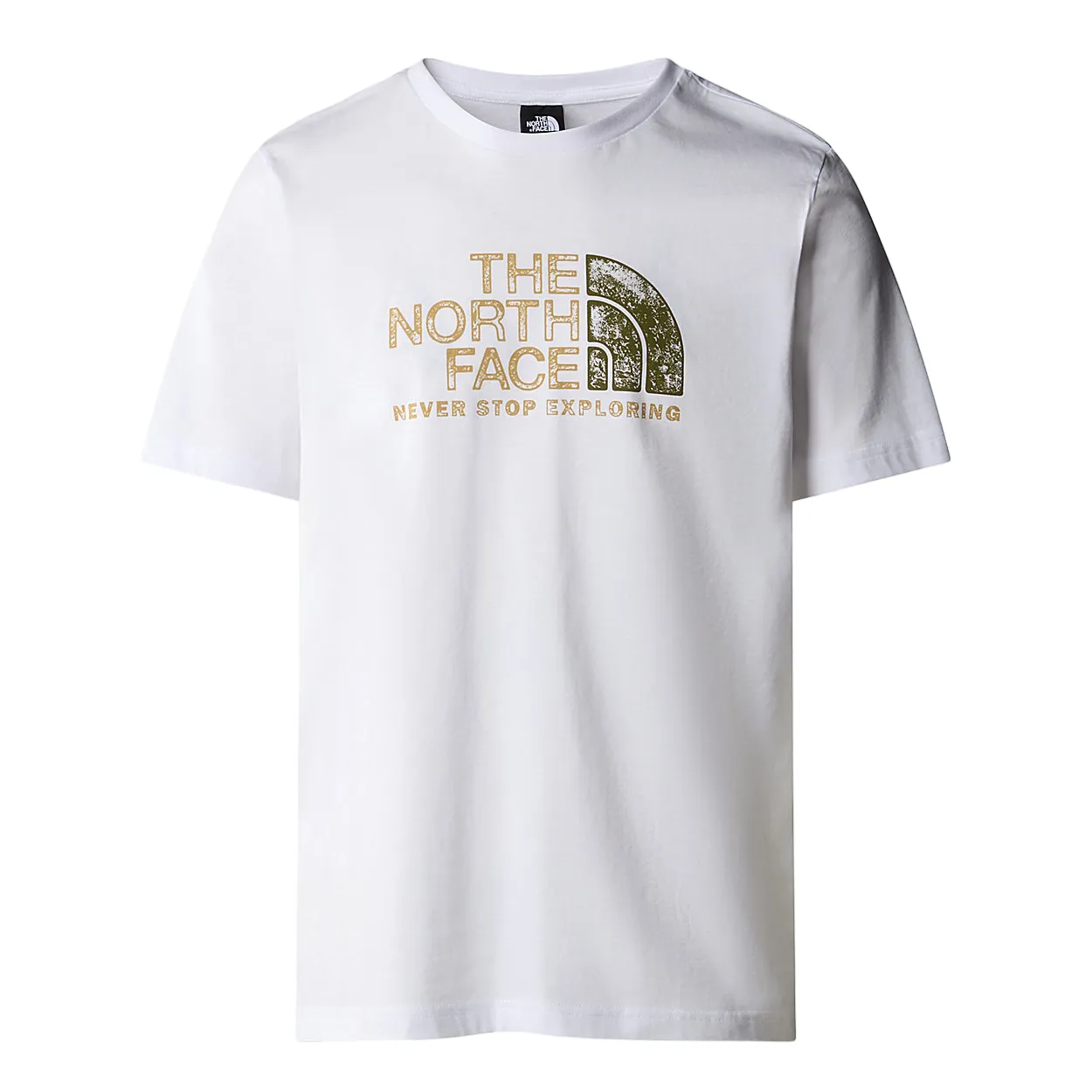 The North Face men's short sleeve t-shirt Rust 2 NF0A87NWFN41 white