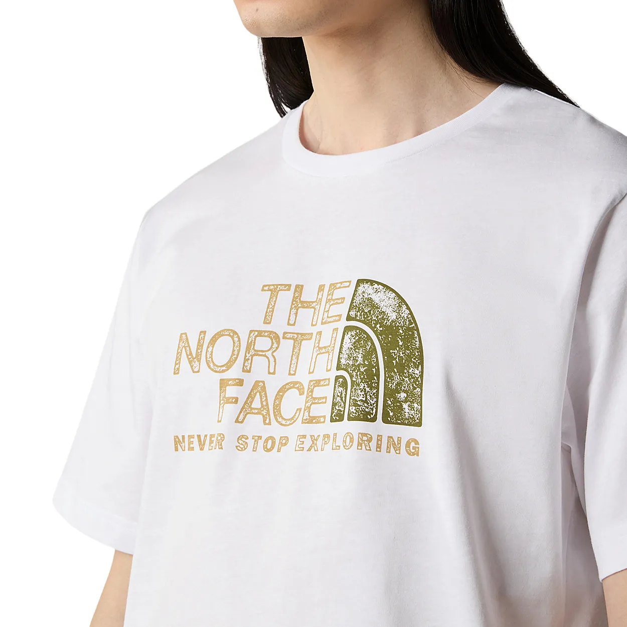 The North Face men's short sleeve t-shirt Rust 2 NF0A87NWFN41 white