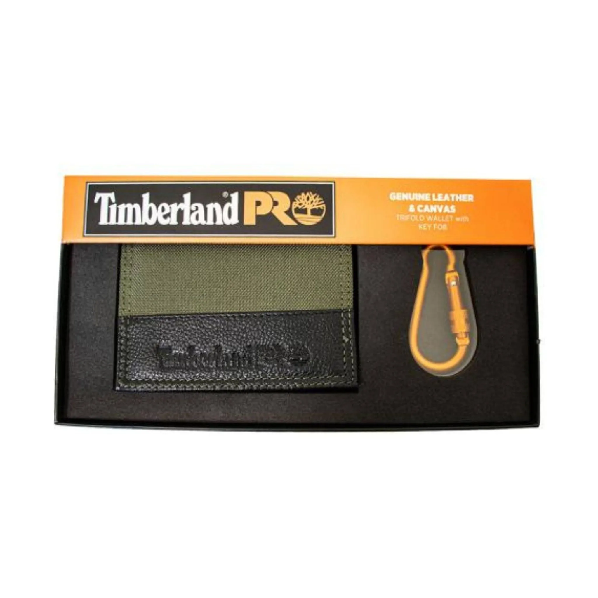 Timberland Pro Canvas Trifold With Carabiner - Green