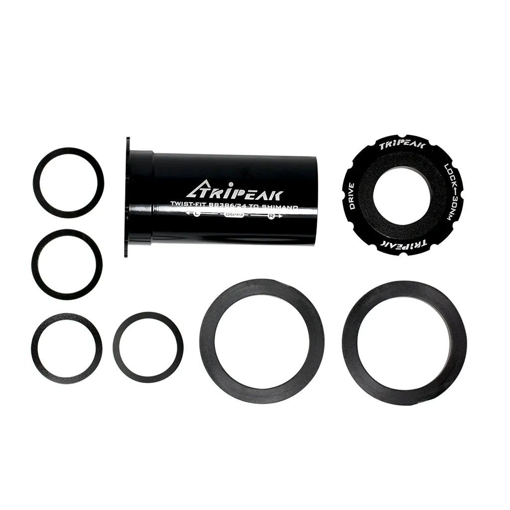 Tripeak BB386 Pressfit Bottom Bracket, FSA 386Evo 86.5Mm - Black