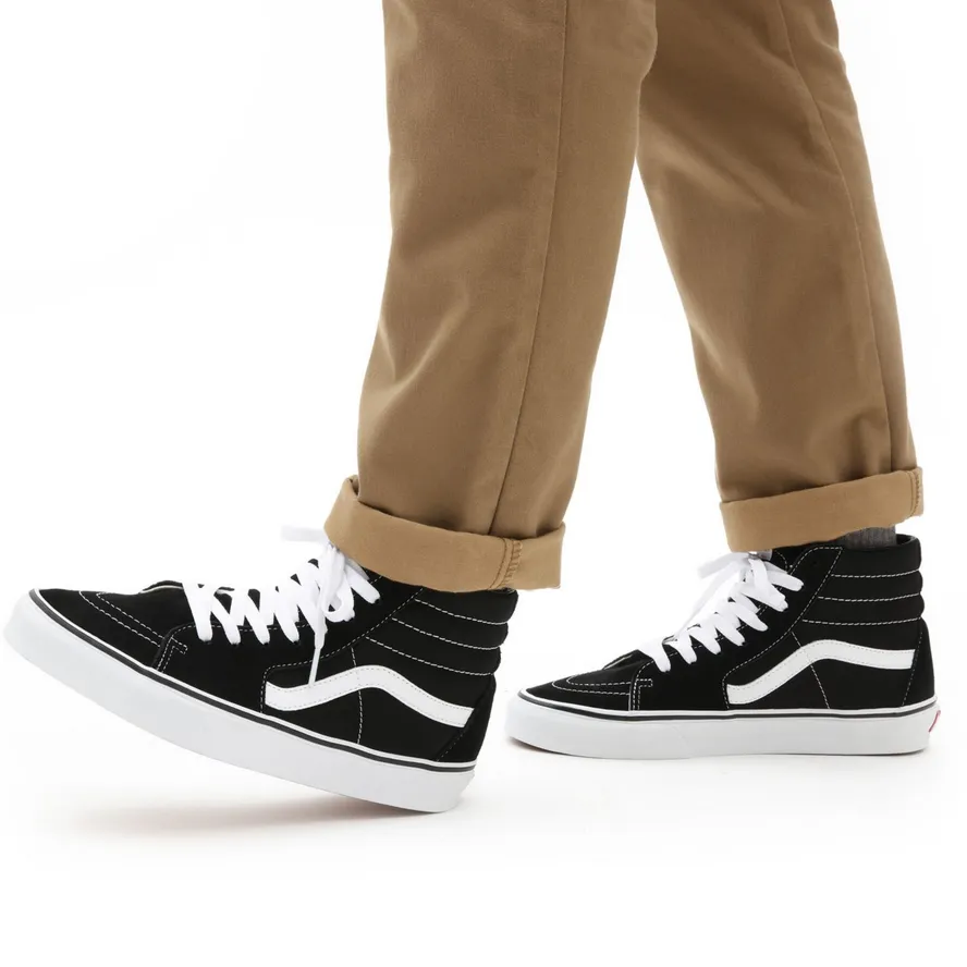 Vans shoe High sneakers for men and women in canvas and suede Sk8-Hi VN000D5IB8C black-white