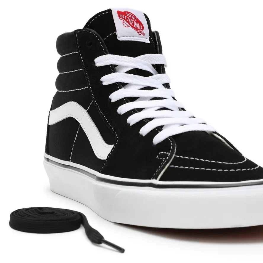 Vans shoe High sneakers for men and women in canvas and suede Sk8-Hi VN000D5IB8C black-white