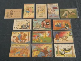 Vintage Comic Postcards - Lot of 14